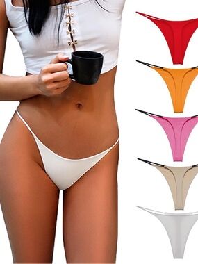 5-Pack Aogda Women’s Cotton G-String Thongs